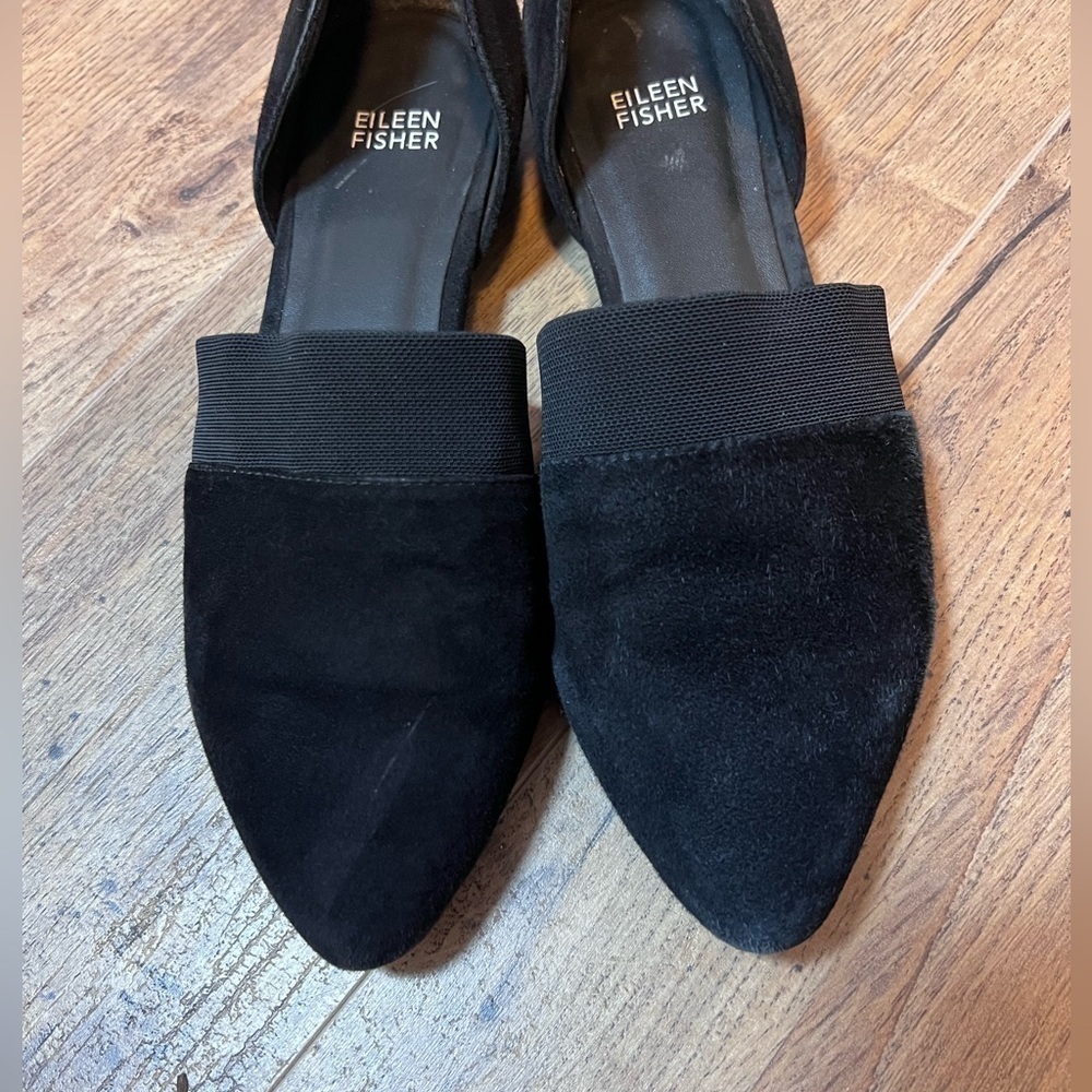Eileen Fisher Women's Flute Pointed Toe d'Orsay Flats - Picture 4 of 7